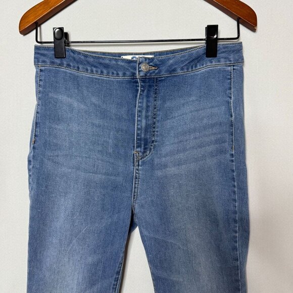 Free People We The Free Just Float On Flare Leg High Rise Med Blue Jeans Size 29 - Picture 4 of 17